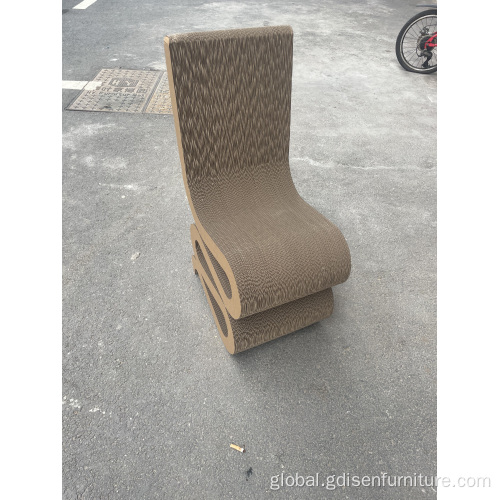 Dining chair 2022 Tik Tok hot sale list modern fashion sofa chair corrugated paper dining chair for living room chairs Supplier